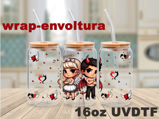 Angel y Demonio uvdtf wrap/envoltura