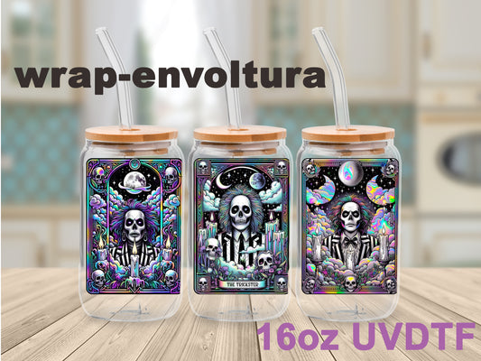 Beetlejuice Tarot uvdtf wrap/envoltura