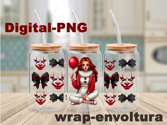 Clown Girl Digital-PNG wrap/envoltura