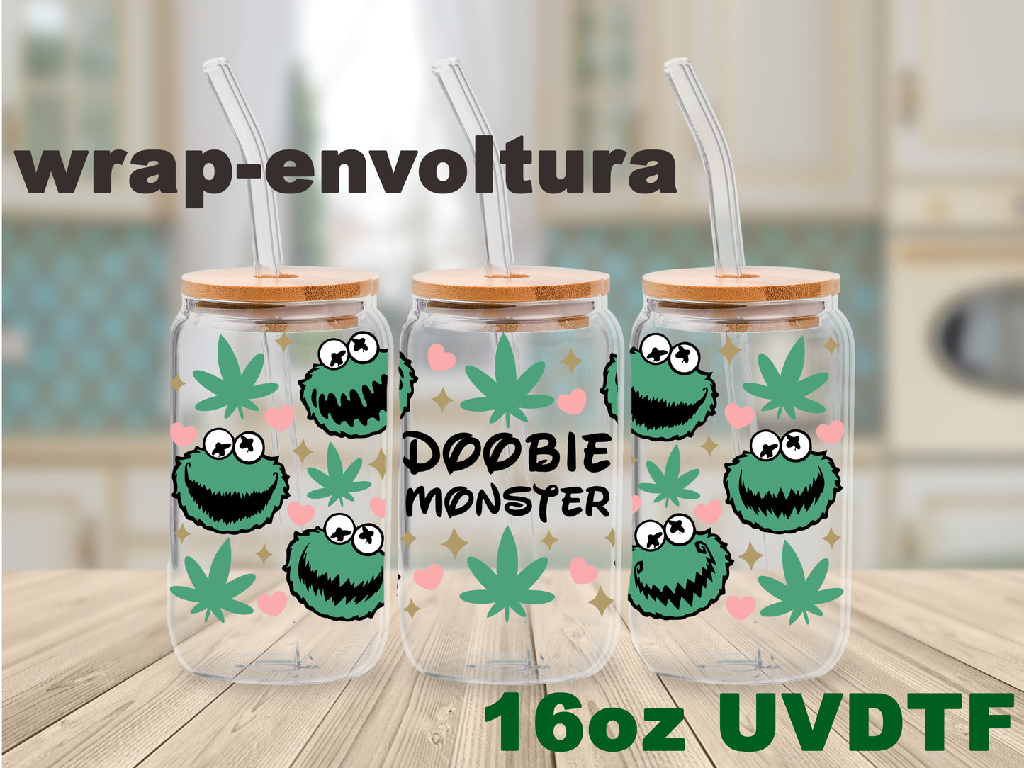 Green Monster uvdtf wrap/envoltura