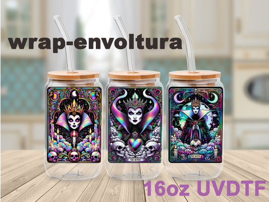 Evil Queen Tarot uvdtf wrap/envoltura