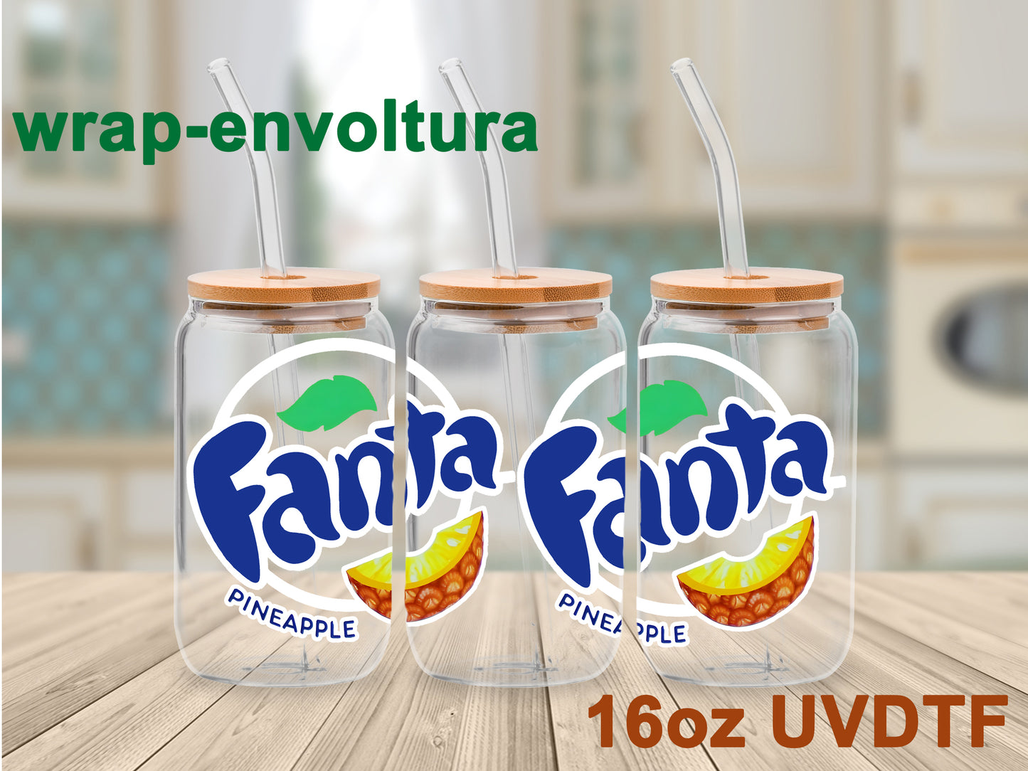 Fanta Pineapple uvdtf wrap/envoltura