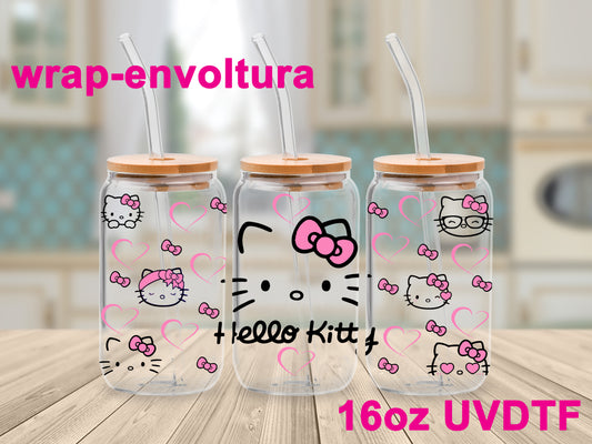 Kitty pink/Gatita rosa uvdtf wrap/envoltura