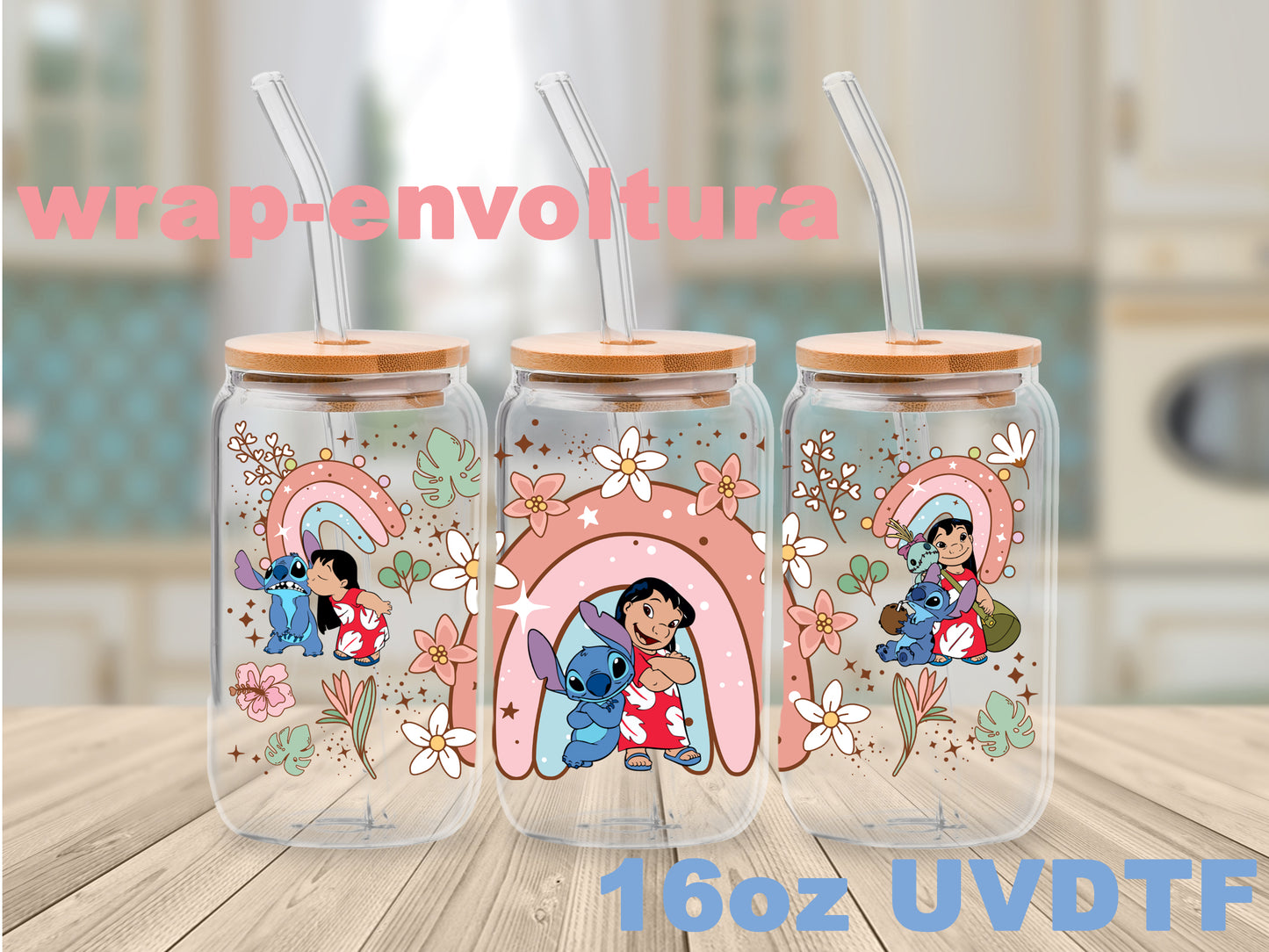 Lilo y Stitch uvdtf wrap/envoltura