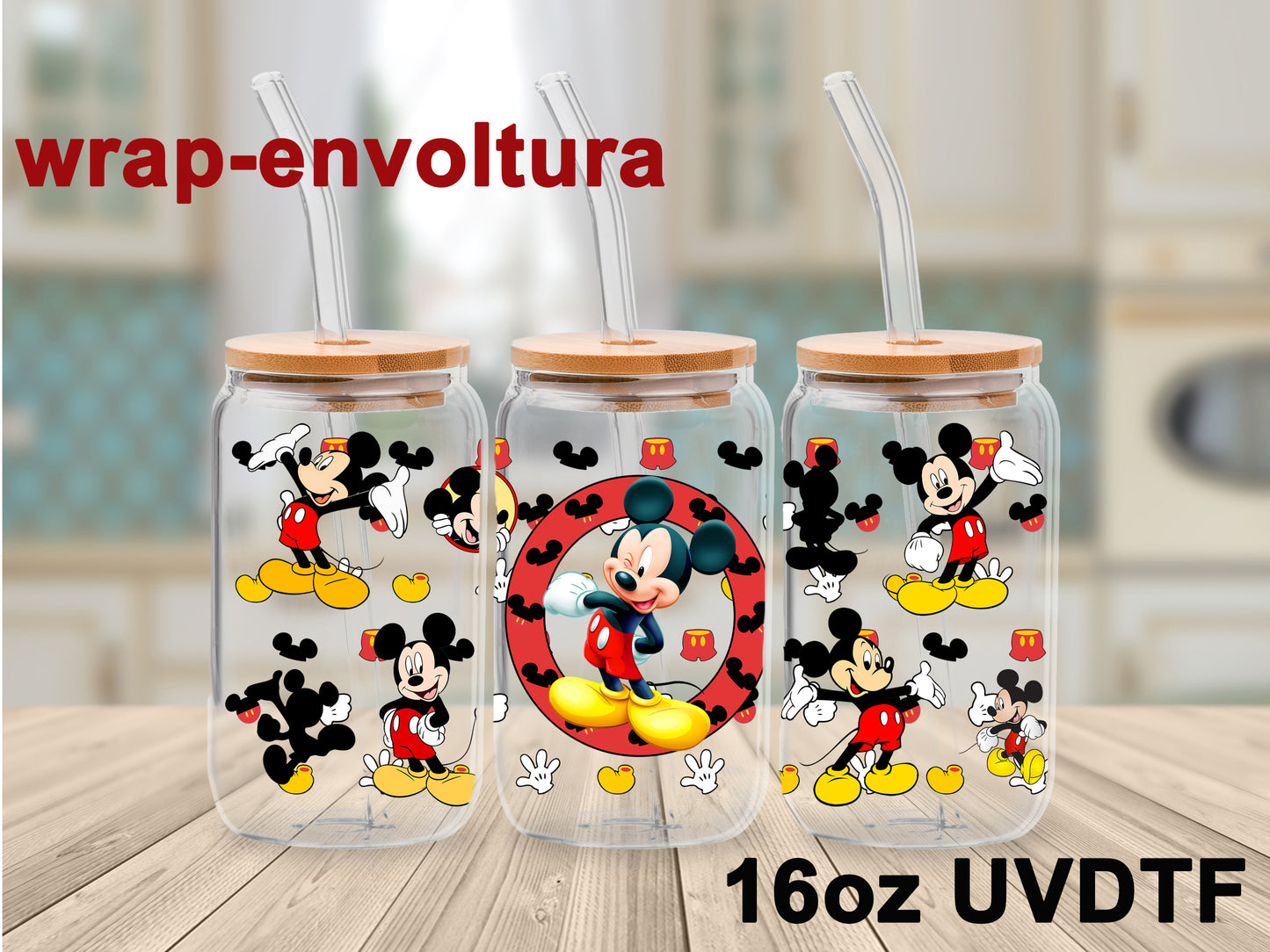 Mickey Mouse uvdtf wrap/envoltura