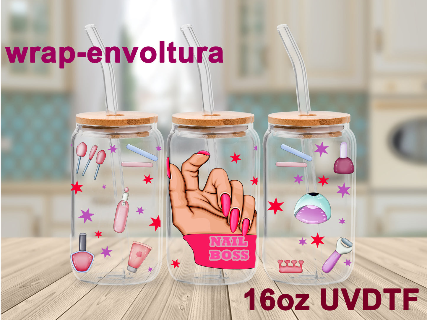 Nail Boss uvdtf wrap/envoltura