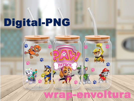 Paw Patrol Digital-PNG wrap/envoltura