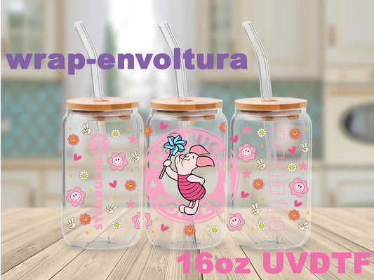 Piglet Coffee uvdtf wrap/envoltura