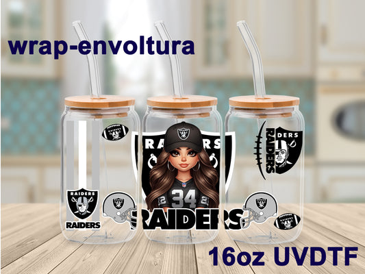 Chica Raiders uvdtf wrap/envoltura