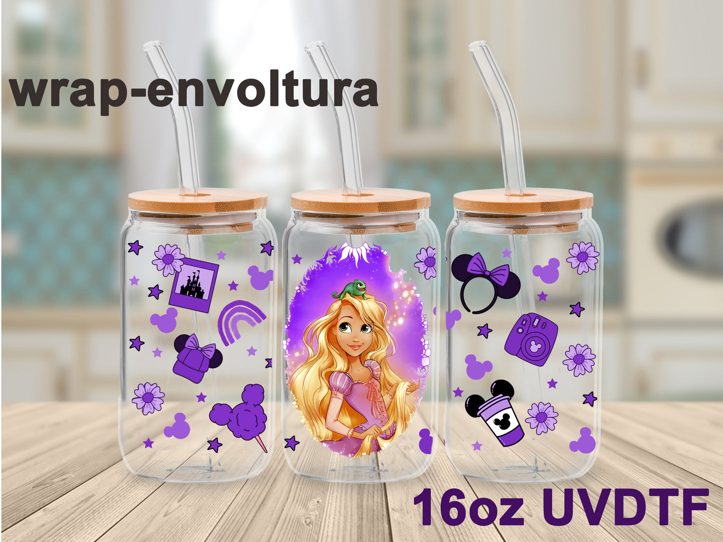 Rapunzel uvdtf wrap/envoltura