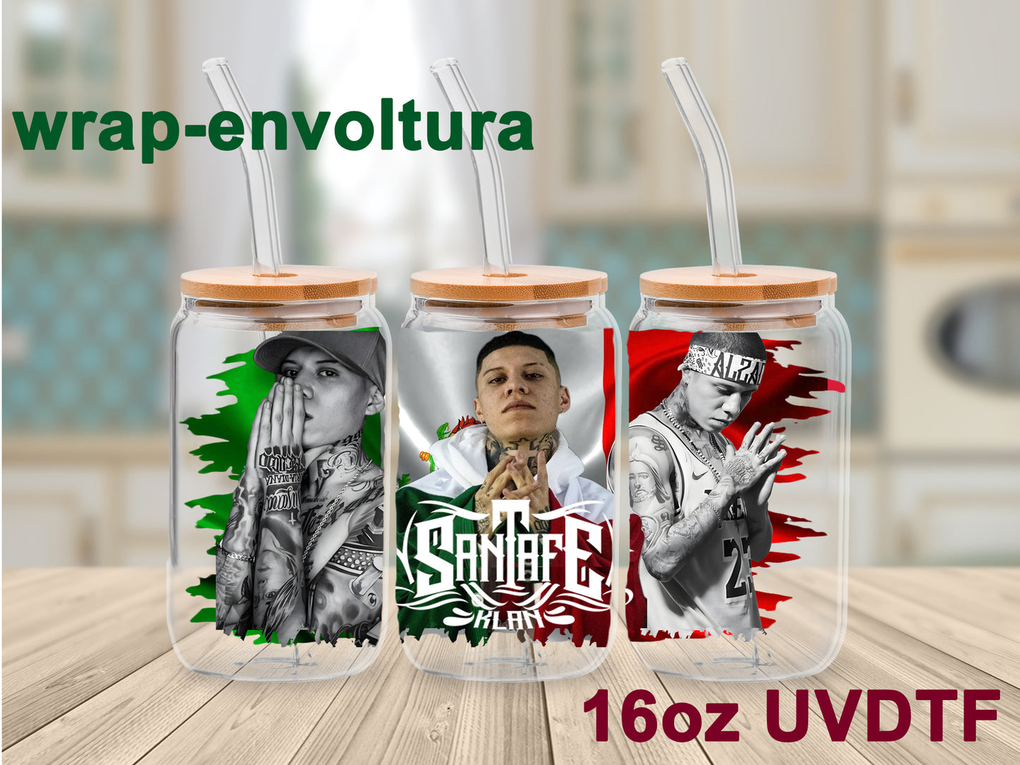 Santa Fe Klan uvdtf wrap/envoltura