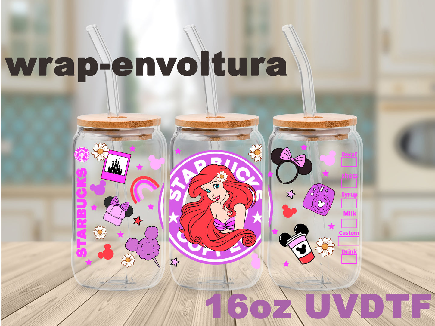 Sirenita Coffee uvdtf wrap/envoltura