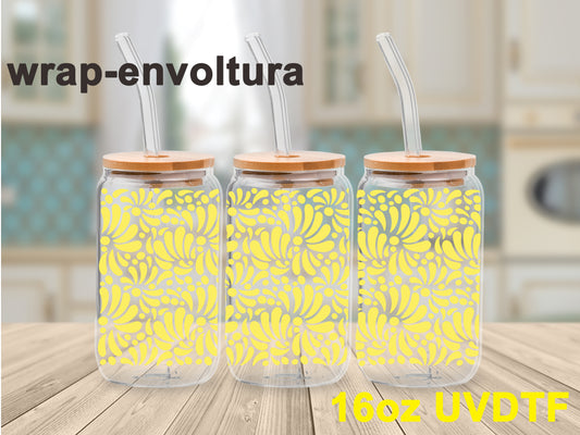 Talavera amarillo uvdtf wrap/envoltura