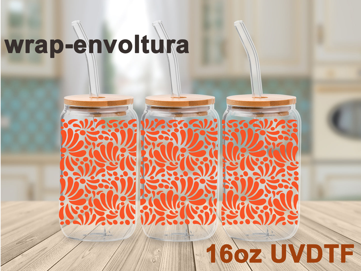 Talavera Naranja uvdtf wrap/envoltura