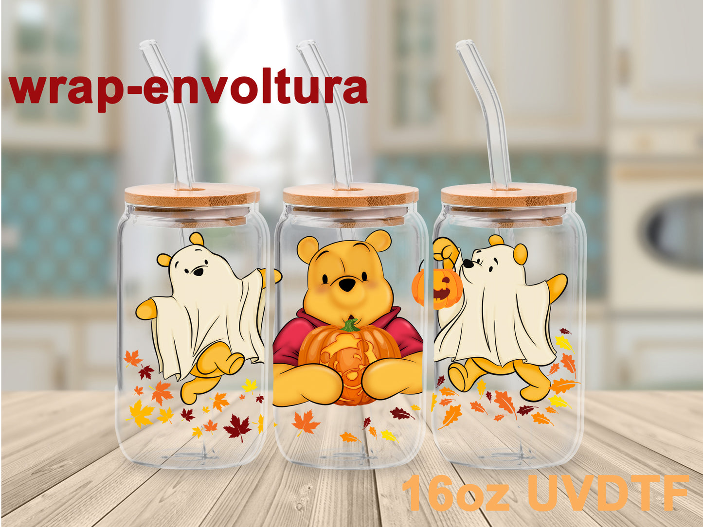 Winnie the pooh uvdtf wrap/envoltura