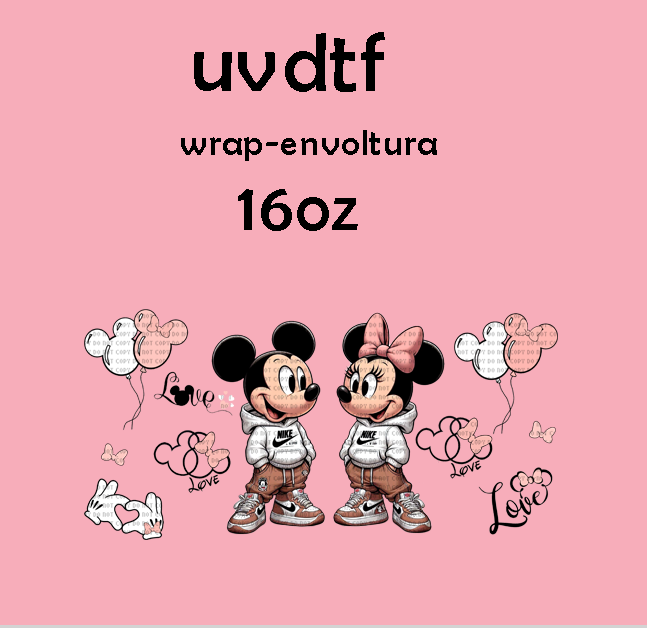 mickey y miney blanco uvdtf wrap