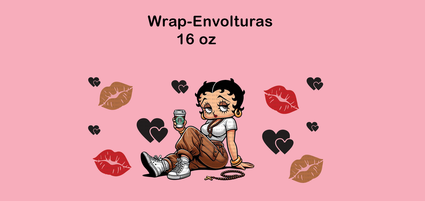 betty boop cafe wrap-envoltura UVDTF